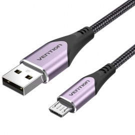 CABLE USB 2.0 A MICRO USB M-M 1.5 M PURPURA VENTION