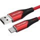 CABLE USB 2.0 A MICRO USB M-M 1.5 M ROJO VENTION