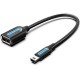 CABLE USB 2.0 MINI USB/M A USB-A/H 0.15 M NEGRO VENTION