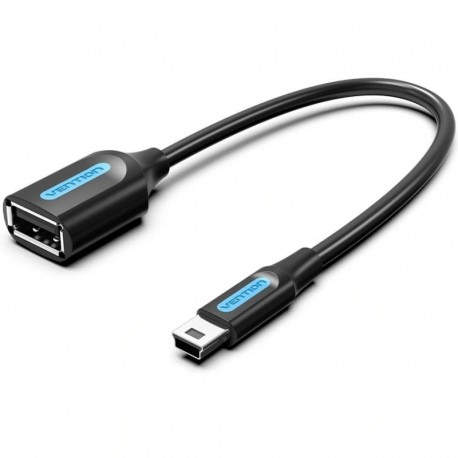 CABLE USB 2.0 MINI USB/M A USB-A/H 0.15 M NEGRO VENTION