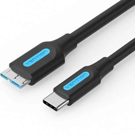 CABLE USB 3.0 MICROUSB/M USB-C/M 1 M NEGRO VENTION