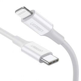 Ugreen 10493 cable USB 1 m USB C USB C/Lightning Blanco