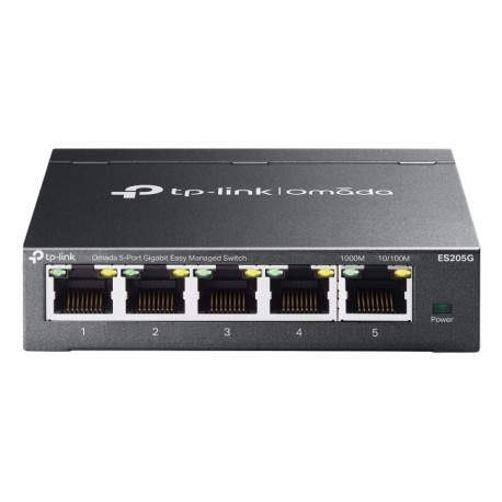 Omada ES205G switch Gestionado Gigabit Ethernet (10/100/1000) Negro