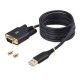 StarTech.com Cable Adaptador USB a Serie DB9 RS232 FTDI de 2m - Retención COM