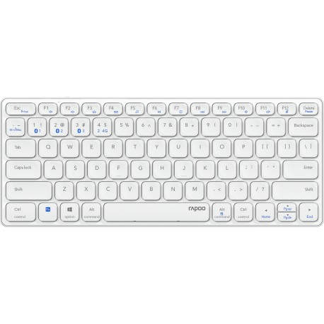 Rapoo E9600M teclado Bluetooth QWERTY Blanco