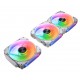 COUGAR Gaming CF-APR12HW3-RGB Carcasa del ordenador Refrigerador de aire 12 cm Blanco 3 pieza(s)