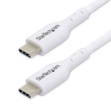 Cable de Carga USB-C Blanco de 1m - Cable UCB Tipo C de Carga para Ordenador Portátil
