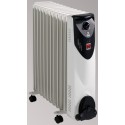 FM Calefacción RW-25 calefactor eléctrico Radiador Negro, Gris 2500 W