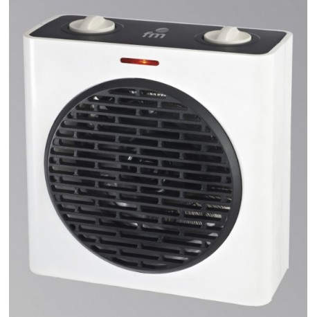 FM Calefacción T-20 Ventilador eléctrico Interior Negro, Blanco 2000 W