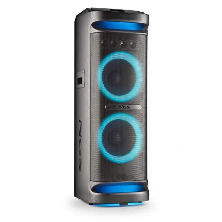ALTAVOZ NGS DJ 4000W COMPATIBLE CON TECNOLOGIA BLUETOOTH USB AUX IN  LUCES LED