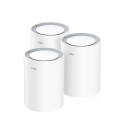Cudy M3000 3-PACK sistema Wi-Fi Mesh (Wi-Fi en malla) Doble banda (2,4 GHz / 5 GHz) Wi-Fi 6 (802.11ax) Gris, Blanco 1 Interno