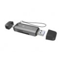NATEC - LECTOR DE TARJETAS NATEC SCARAB 3 USB 3.1 GEN 1 USB-A + USB-C SD/MICRO SD - NCZ-2262