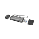 NATEC - LECTOR DE TARJETAS NATEC SCARAB 3 USB 3.1 GEN 1 USB-A + USB-C SD/MICRO SD - NCZ-2262