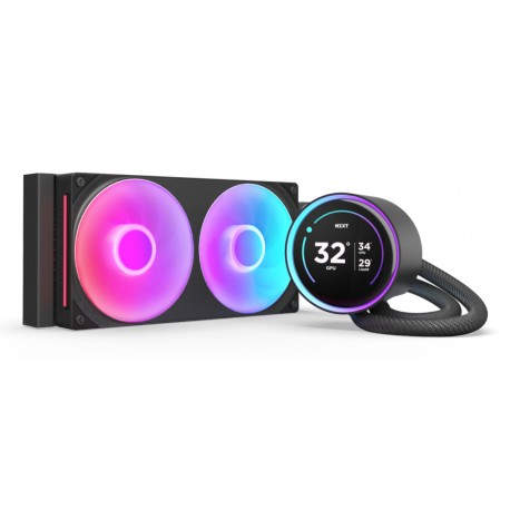 NZXT Kraken Elite 240 RGB Procesador Sistema de refrigeración líquida todo en uno 12 cm Negro 1 pieza(s) - rl-kr24e-b2