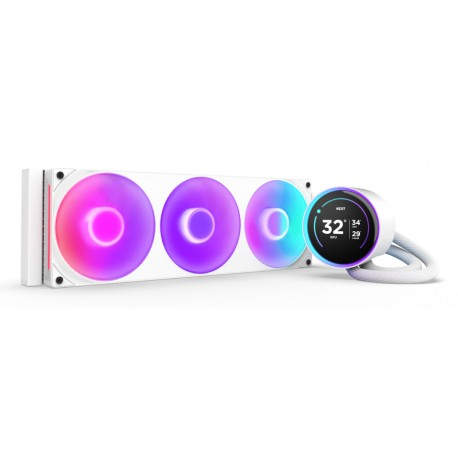 NZXT Kraken Elite 360 RGB Procesador Sistema de refrigeración líquida todo en uno 12 cm Blanco 1 pieza(s) - rl-kr36e-w2
