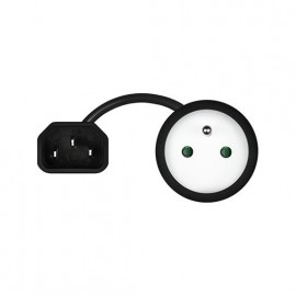 ADAPTADOR DE CORRIENTE SAVIO IEC C14 - CEE 7/5(E)