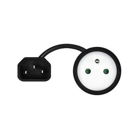 ADAPTADOR DE CORRIENTE SAVIO IEC C14 - CEE 7/5(E)