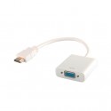 ADAPTADOR SAVIO CL-27/B HDMI (M) A VGA (H) BLANCO