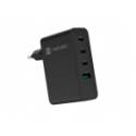 CARGADOR NATEC RIBERA GAN 100W 3XUSB-C + 1XUSB-A PD3.0 QC3.0 NEGRO