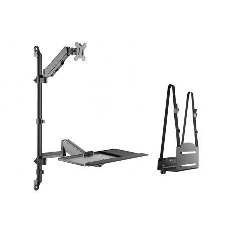 Equip 650170 soporte y montura para estación de trabajo/PC todo en uno 8 kg Negro 43,2 cm (17'') 81,3 cm (32'')