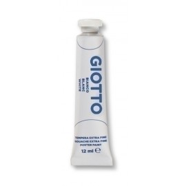 TEMPERA GIOTTO 12 ml (tubo)  BLANCO - Pack de 6 unidades