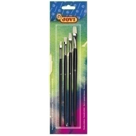 PINCEL JOVI  PLANO BLISTER DE 4 - Pack de 12 unidades