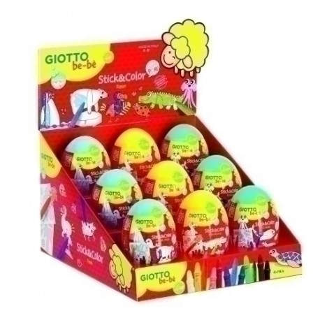JUEGO GIOTTO BE-BE STICK&COLOR EGG EXP.9