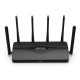 MR47BE router inalámbrico 2.5 Gigabit Ethernet Tribanda (2.4 GHz / 5 GHz / 6 GHz) Negro