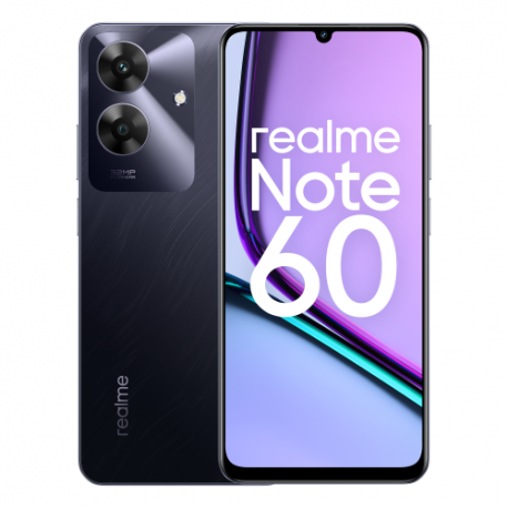 realme Note 60 17,1 cm (6.74) SIM doble Android 14 4G USB Tipo C 4 GB 128 GB 5000 mAh Negro, Color mármol