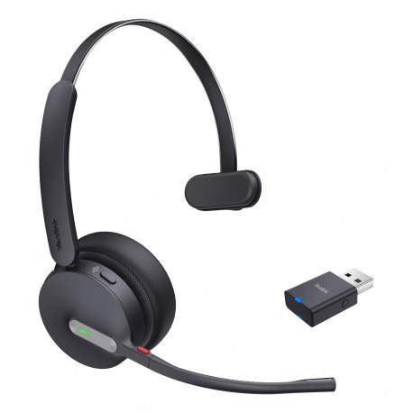 WH64 Hybrid Mono UC Auriculares Inalámbrico Diadema Oficina/Centro de llamadas MicroUSB Bluetooth Negro