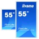 iiyama ProLite TF5539UHSC-W1AG monitor pantalla táctil 139,7 cm (55'') 3840 x 2160 Pixeles Multi-touch Multi-usuario Blanco