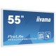 iiyama ProLite TF5539UHSC-W1AG monitor pantalla táctil 139,7 cm (55'') 3840 x 2160 Pixeles Multi-touch Multi-usuario Blanco