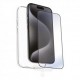 Funda muvit recycletek para apple iphone 16 pro transparente + protector cristal templado marco negro