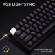 Logitech G PRO X 60 LIGHTSPEED, teclado inalámbrico para gaming, 60% mecánico ultra