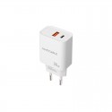 CARGADOR PARED 1XUSB-C PD 1xUSB-A/QC 30W BLANCO NANOCABLE