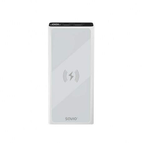 POWERBANK 10000 INDUCCION MAH SAVIO BA-06 BLANCO