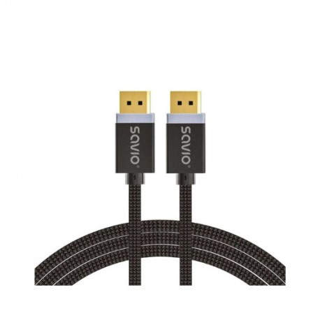 CABLE SAVIO DISPLAYPORT (M) - DISPLAYPORT (M) 2M
