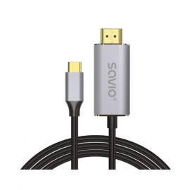 CABLE USB(C) - HDMI 2.0 4K 2M SAVIO CL-171