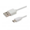 CABLE USB 2.0 - MICRO USB 1M BLANCO SAVIO CL-123