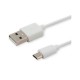 CABLE USB 2.0 - MICRO USB 1M BLANCO SAVIO CL-123