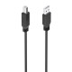 Cable USB 2.0 con Amplificador, Tipo A/M-B/M, Negro, 15m