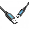 CABLE USB 2.0 MINI USB/M A USB/M 3 M NEGRO VENTION