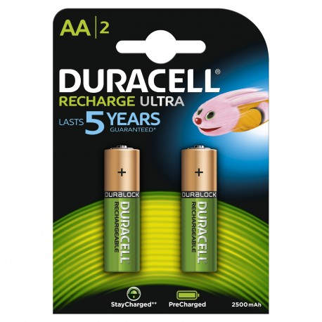 Duracell 2xAA 2400mAh 2400mAh batería recargable