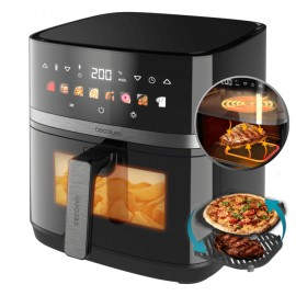 Cecofry&Grill Duoheat 8000 Sencillo 8 L Independiente 2200 W Freidora de aire caliente Negro