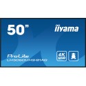 iiyama LH5060UHS-B1AG pantalla de señalización Pizarra de caballete digital 125,7 cm