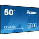 iiyama LH5060UHS-B1AG pantalla de señalización Pizarra de caballete digital 125,7 cm