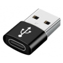 ADAPTADOR GEMBIRD USB AM A TIPO C HEMBRA, NEGRO