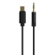 CABLE USB GEMBIRD TIPO C A AUX ESTEREO DE 3,5 MM, 1,5 M, NEGRO