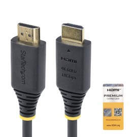 Cable HDMI Premium Certificado de Alta Velocidad de 50cm - 4K 60Hz - 144Hz - UHD