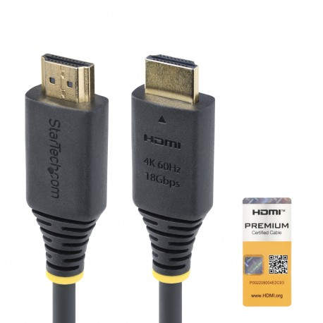 Cable HDMI Premium Certificado de Alta Velocidad de 50cm - 4K 60Hz - 144Hz - UHD